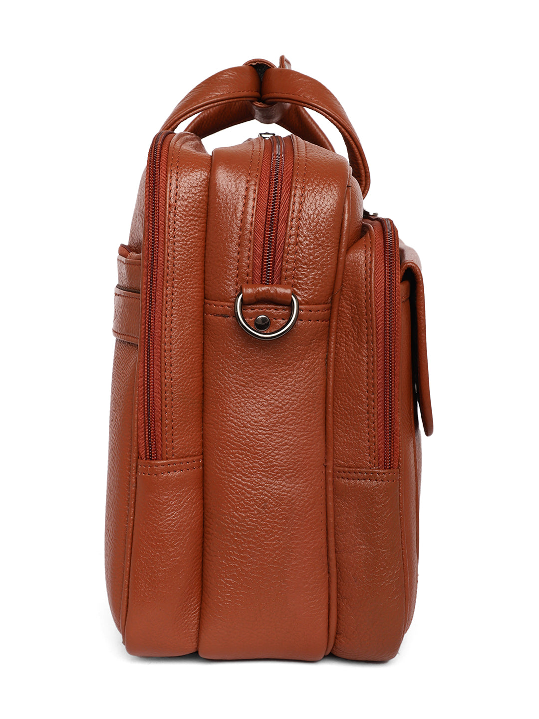 Tan Leather Laptop / Office Bags ZP12137 - The Heels India