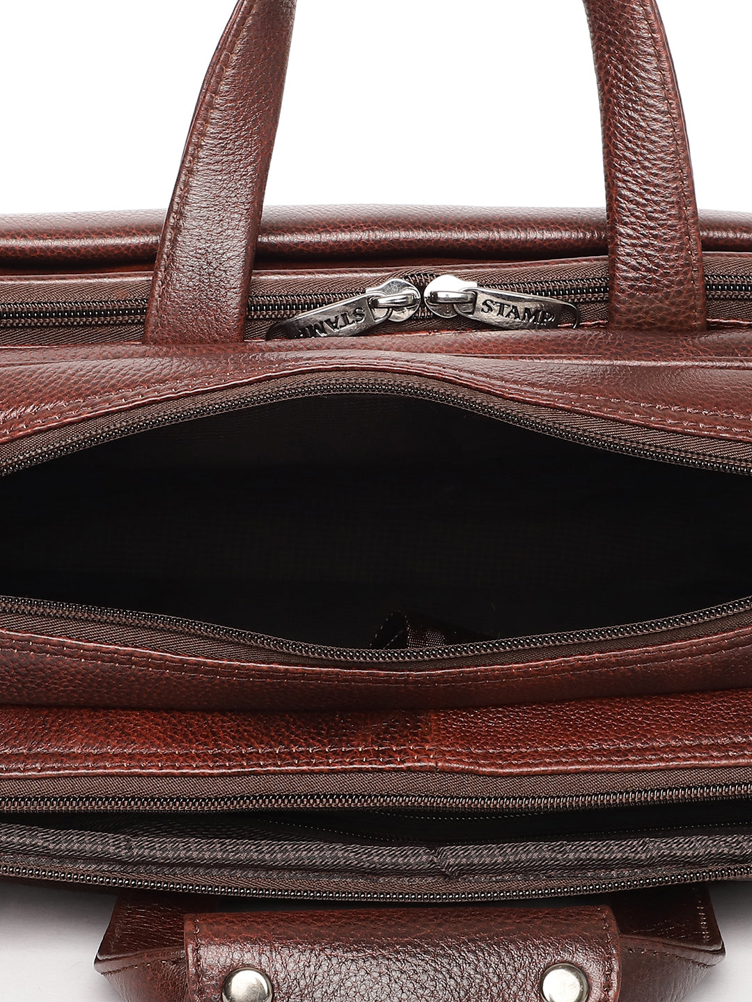 Brown Leather Laptop / Office Bags ZP12137 - The Heels India