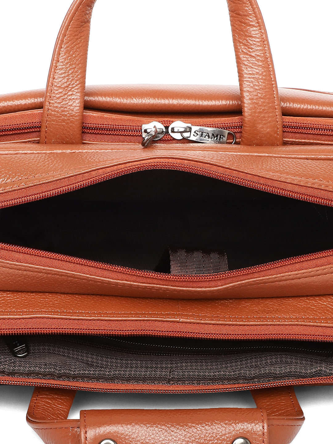 Tan Leather Laptop / Office Bags ZP12137 - The Heels India