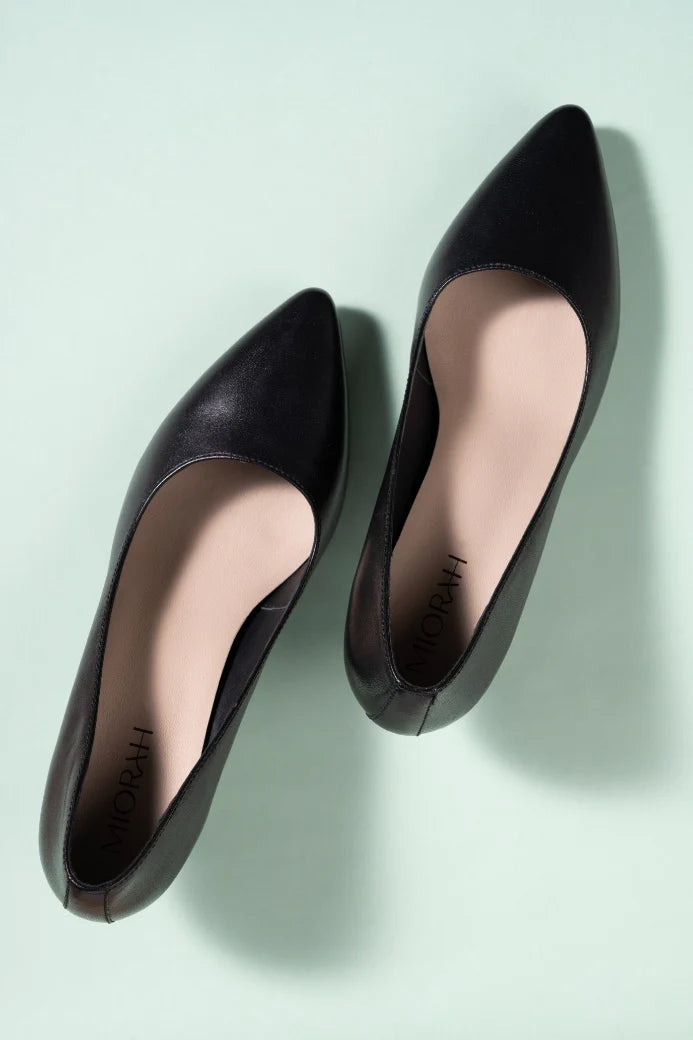 POSH Premium Leather Kitten Heels
