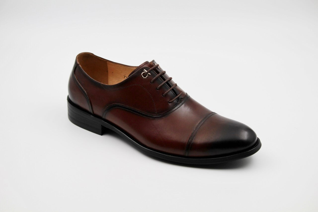 Tabitha Coffee Leather Oxfords - The Heels India