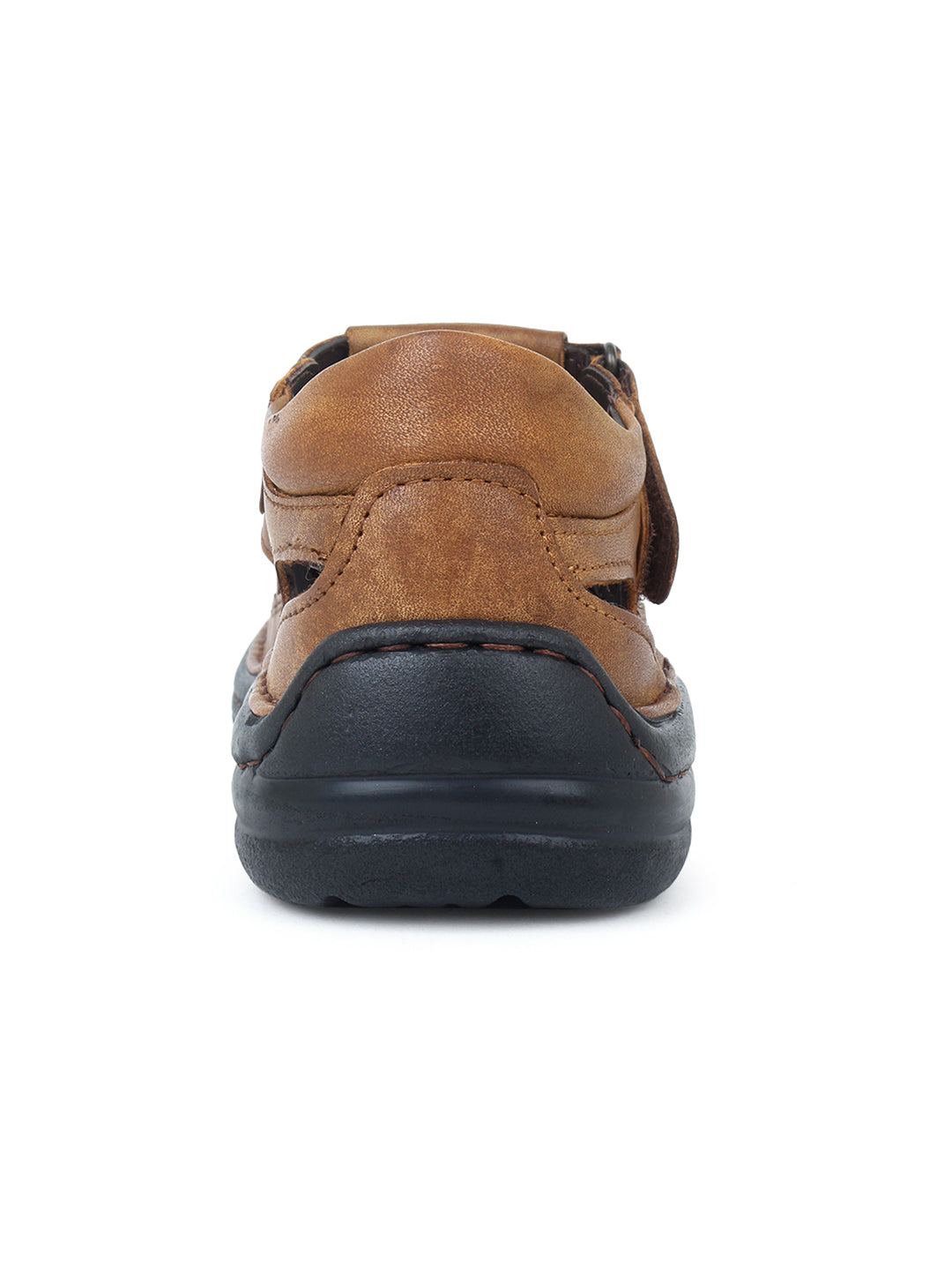 Matteo Tan Leather Sandals - The Heels India