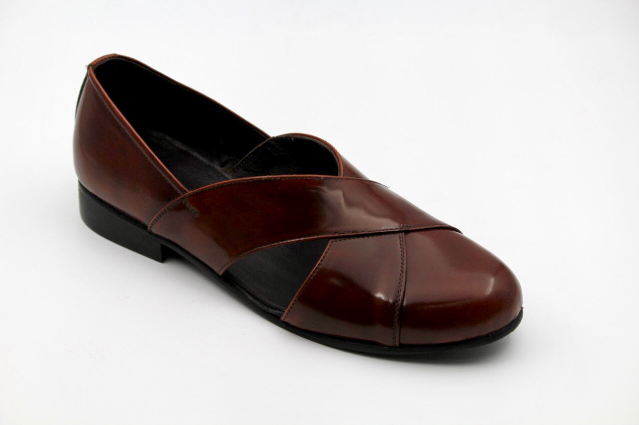 Florence Tan Leather Sandals - The Heels India