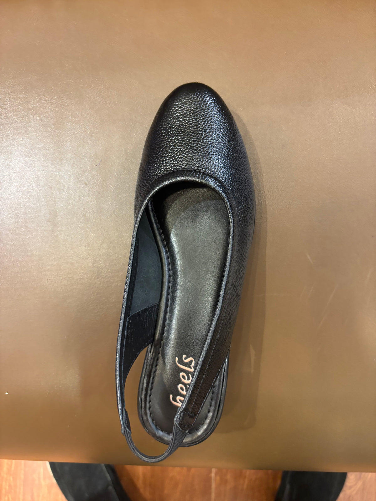 Marcia Leather Slingback Wedge Ballerinas
