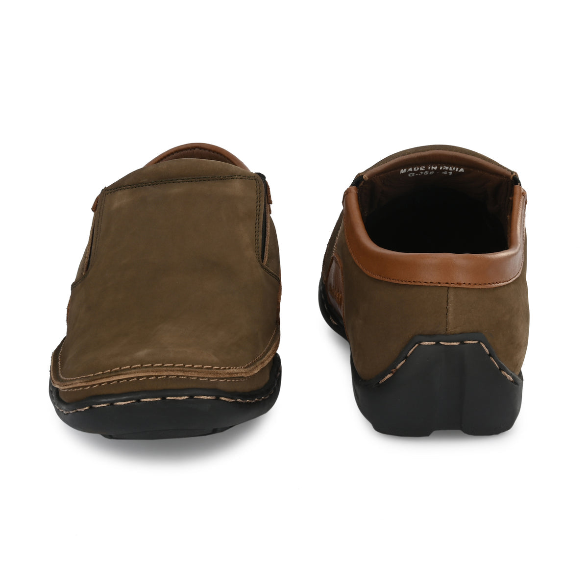 Warren Leather Broad Fit Casual Loafers