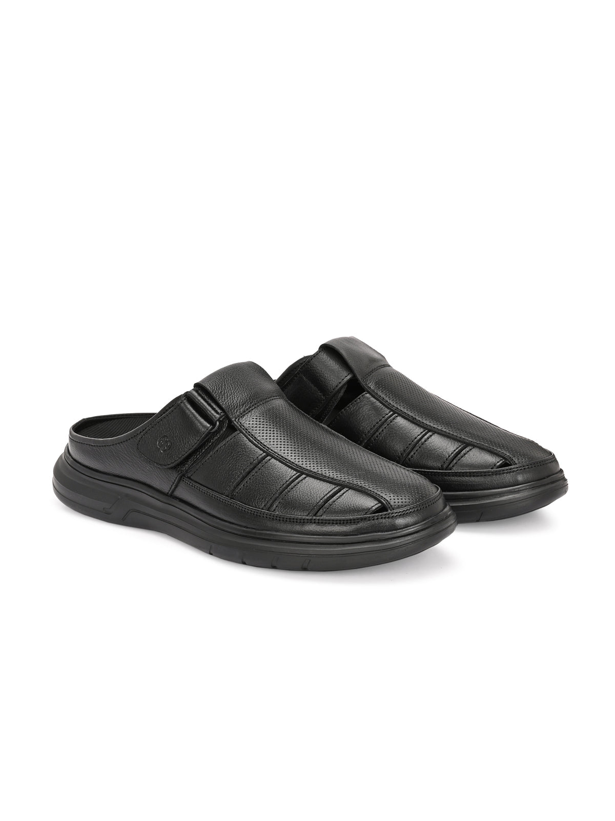Ottavio Zero Gravity Leather Velcro Mules