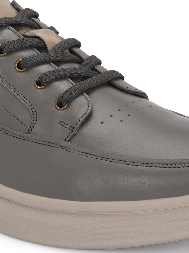 Zero Gravity 2.0 Mateo Grey Leather Lace-up Sneakers