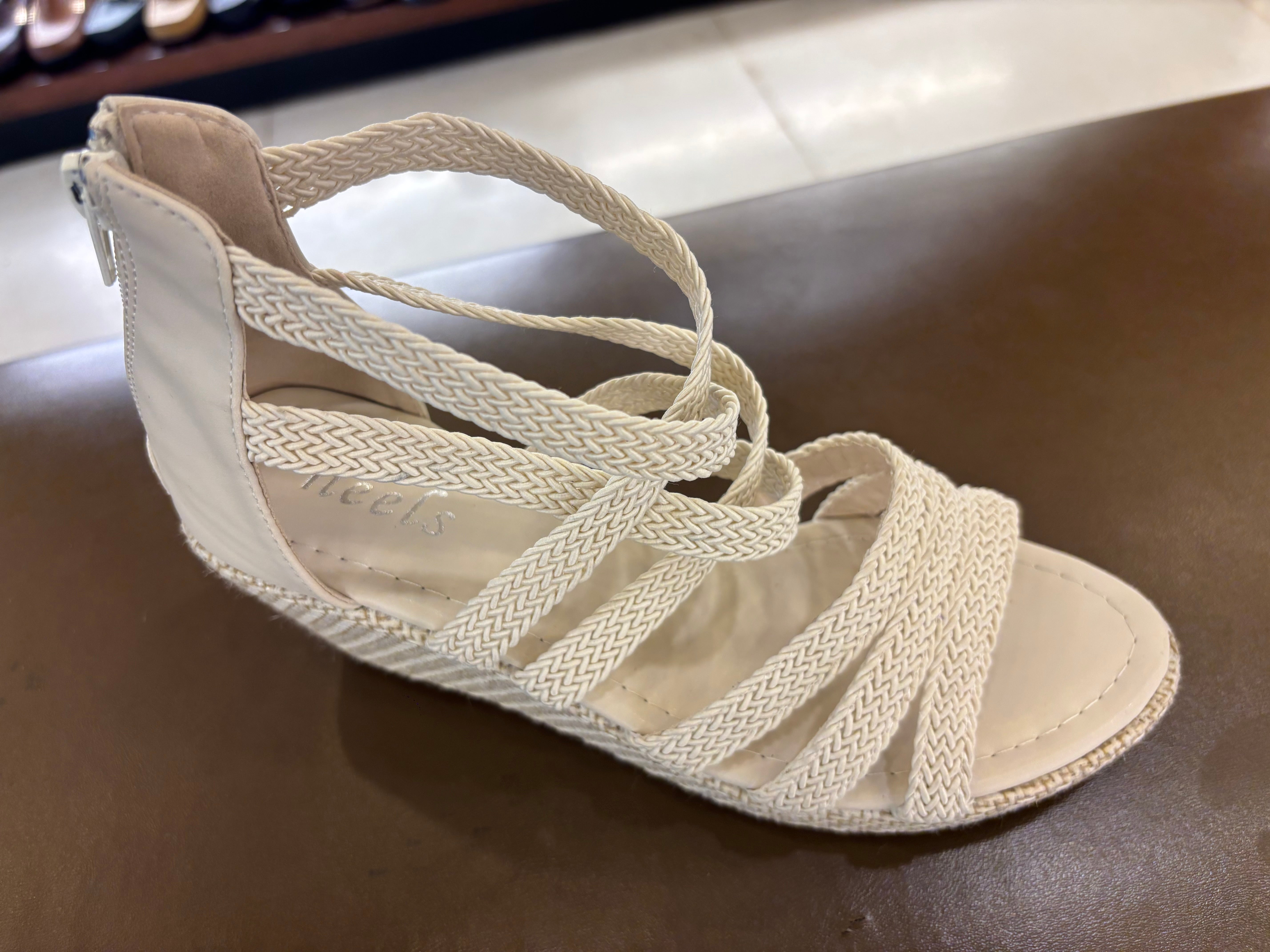 Lauren Crochet Jute Wedge Gladiator Sandals - The Heels India