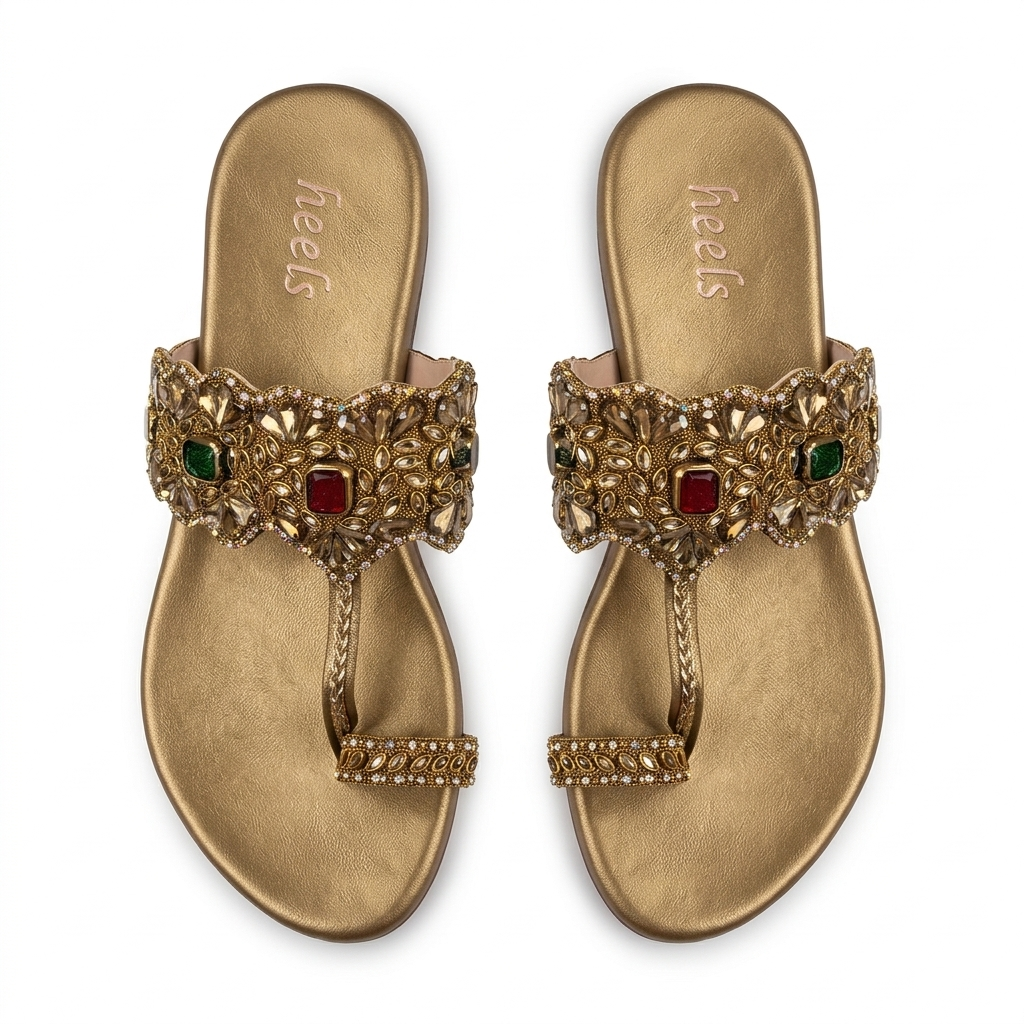 Fiza Embellished Ethnic Fancy Flat Slippers