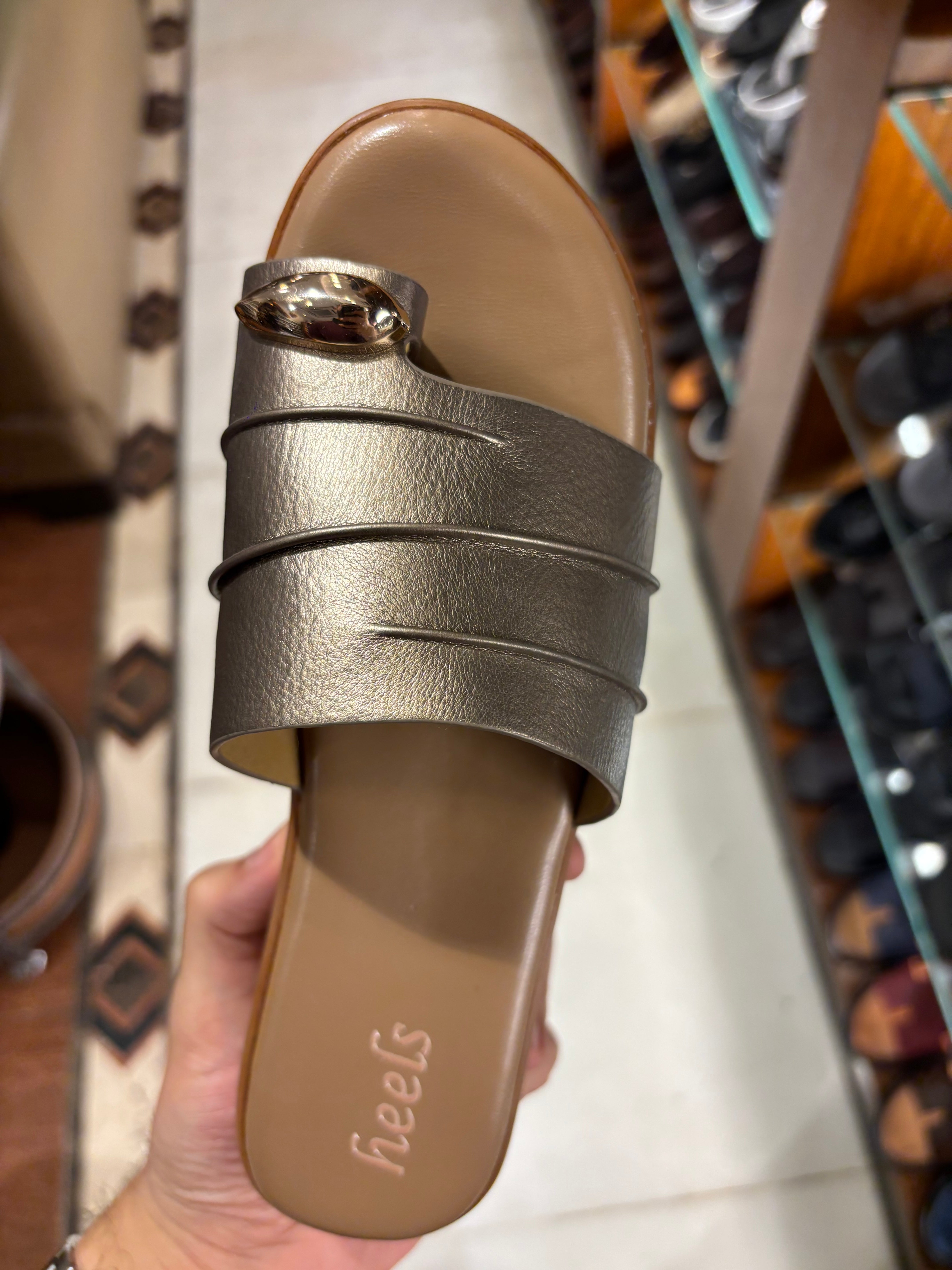 Kelly Buckled Thumb Wedge Peep Toe Heels