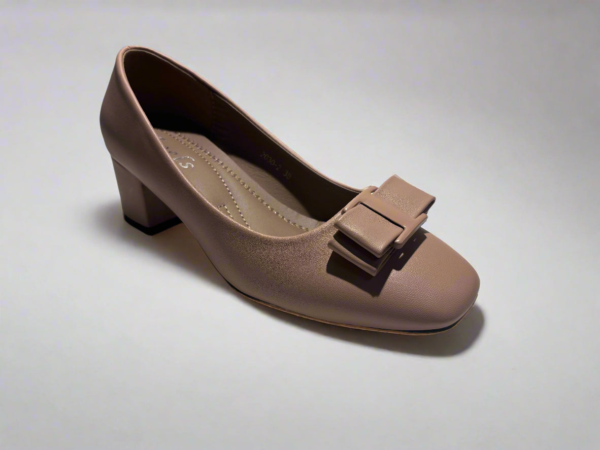Kiki Bow Block Heels