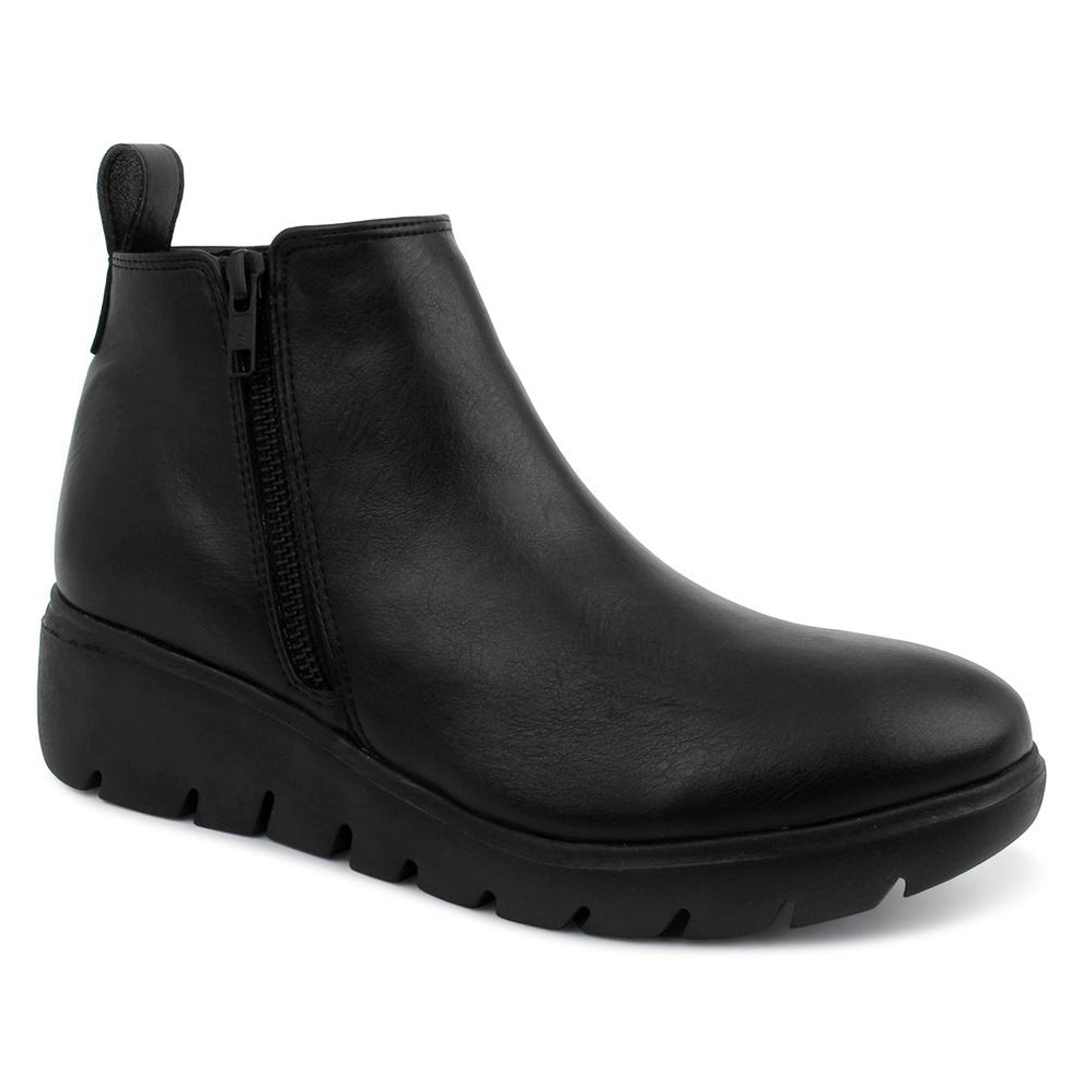 Liza Vegan Wedge Heel Ankle Boots - The Heels India