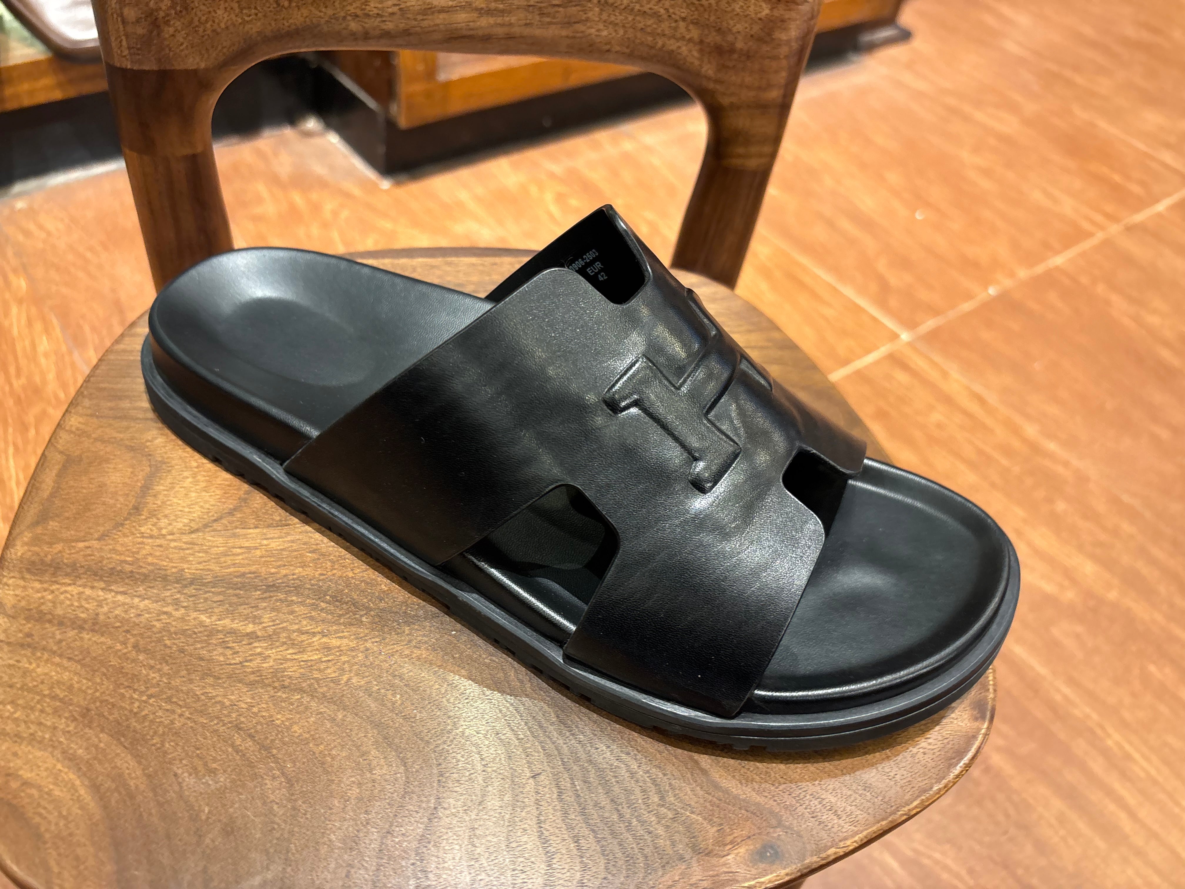 Morgan Premium Leather Sliders