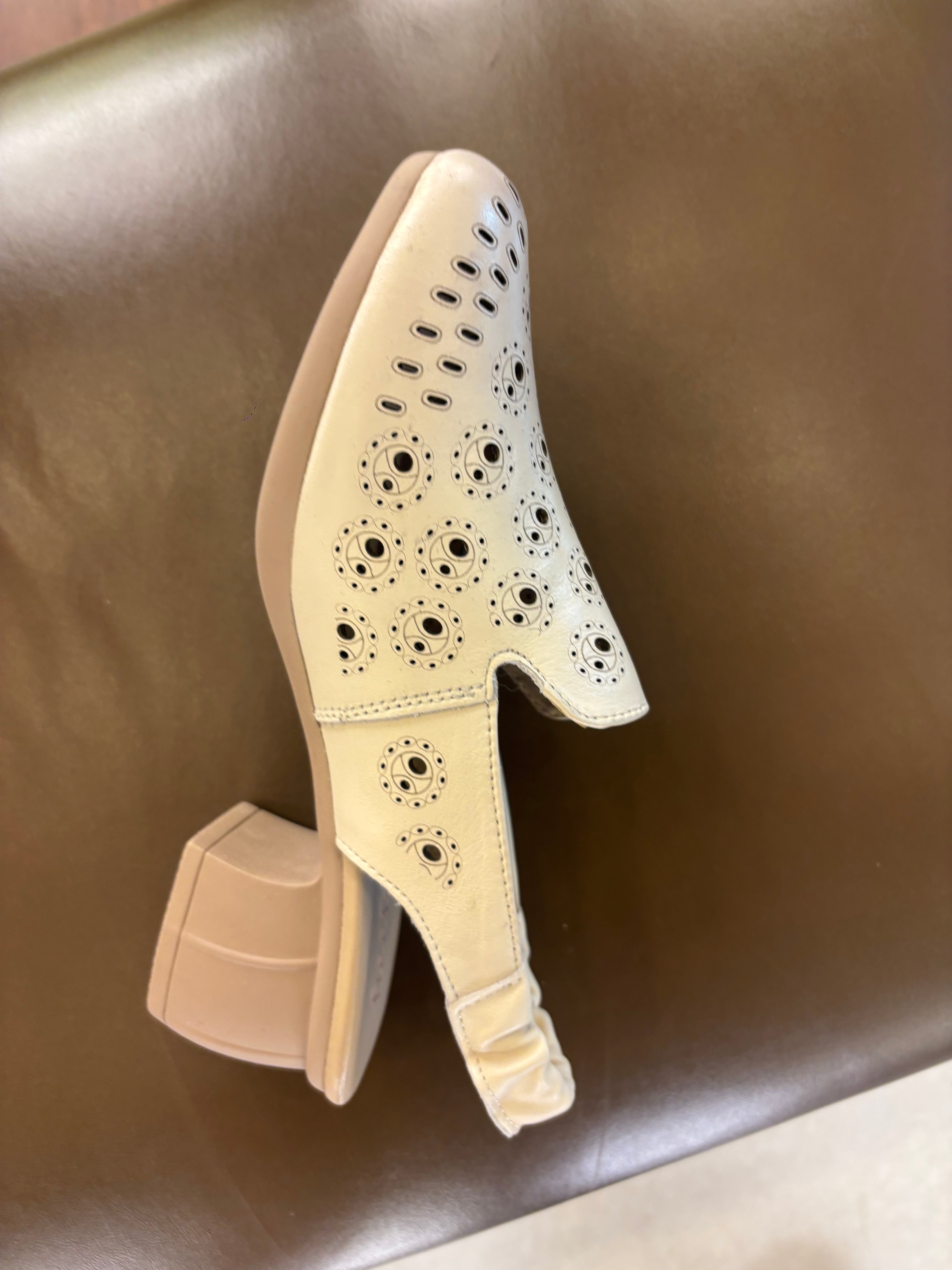 Sakina 2.0 Premium Leather Perforated Slingback Summer Sandals