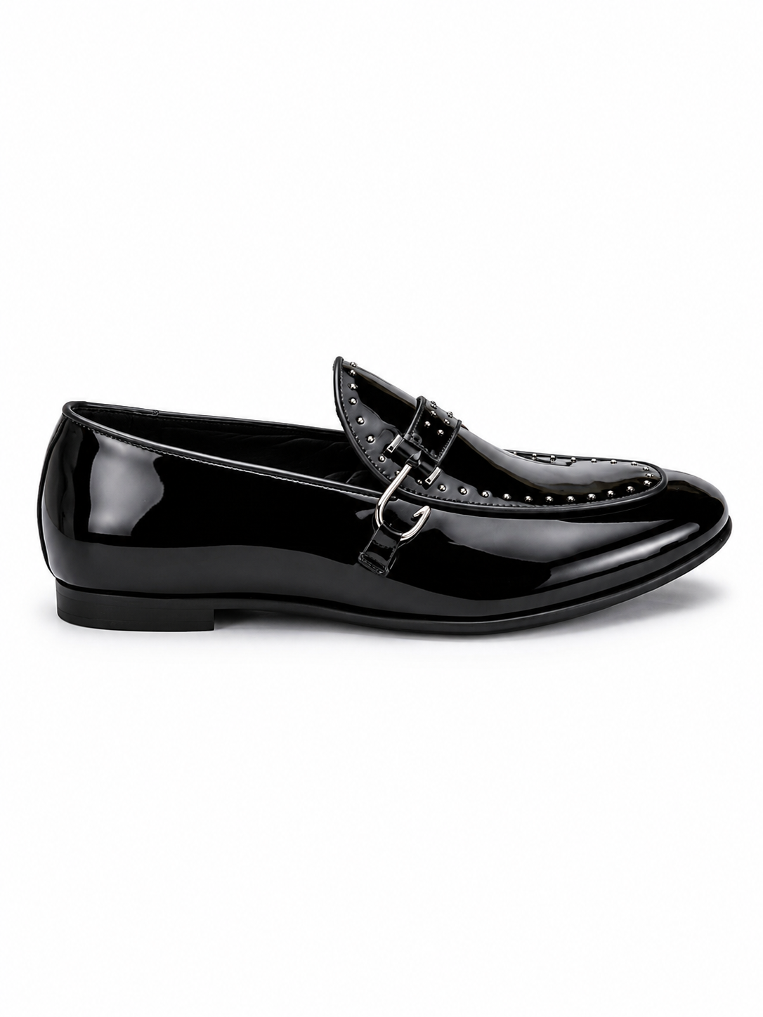 Luxure Studded Patent Leather Loafer