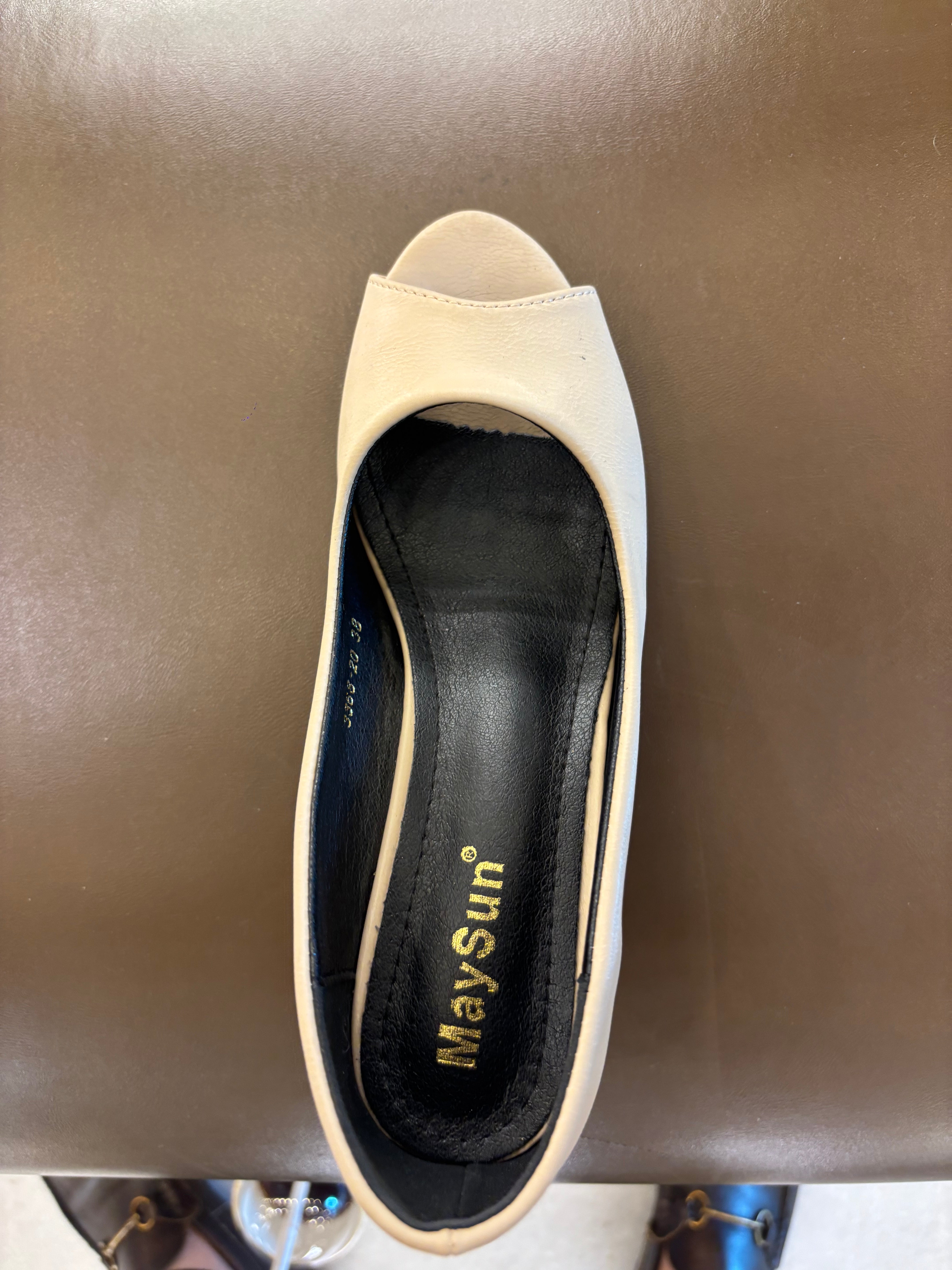 Opera Peep Toe Pencil Heels