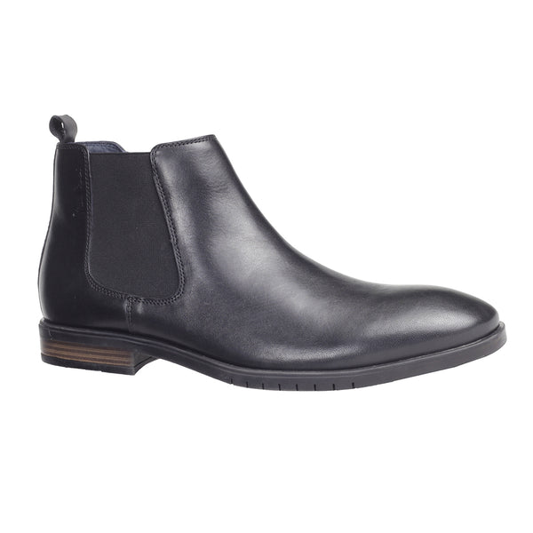 Vincent Black Chelsea Boots