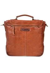 Nathan : Real Leather Tan Crossbody Bag