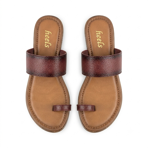 Welma Thumb Strap Leather Summer Slippers