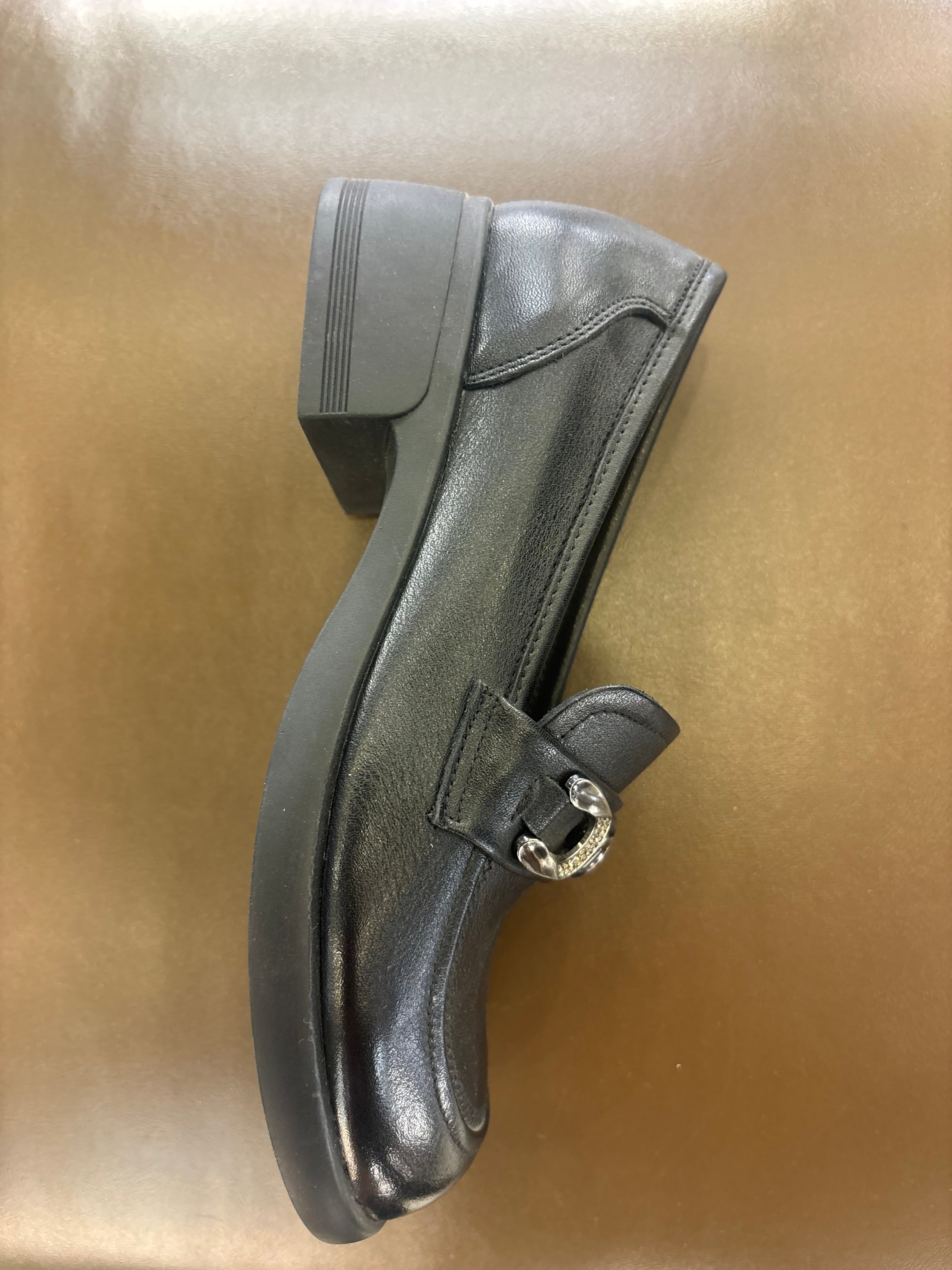 Kelly Premium Leather Mid Heel Loafers