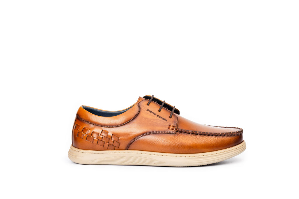 Marina Leather Weaved Lace Derby Shoes