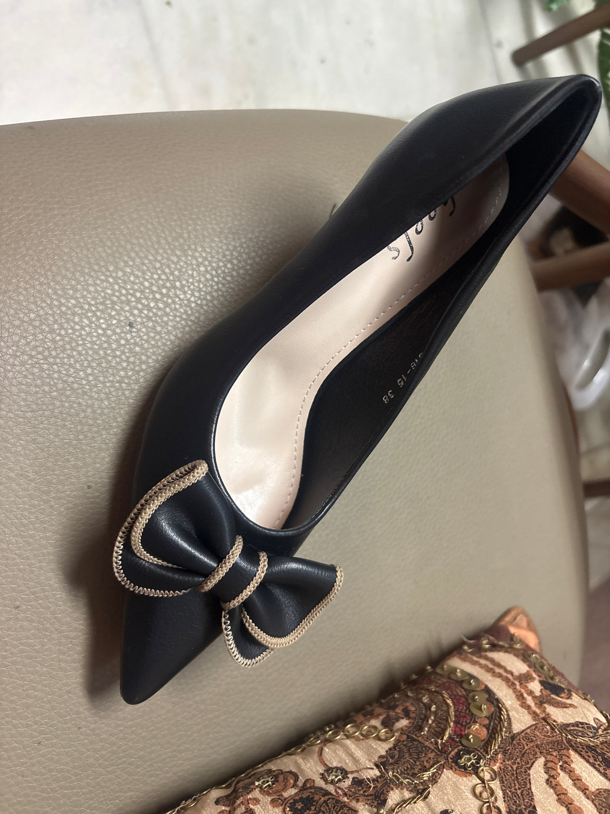 Rosalia Bow Pencil Heel Stilettoes