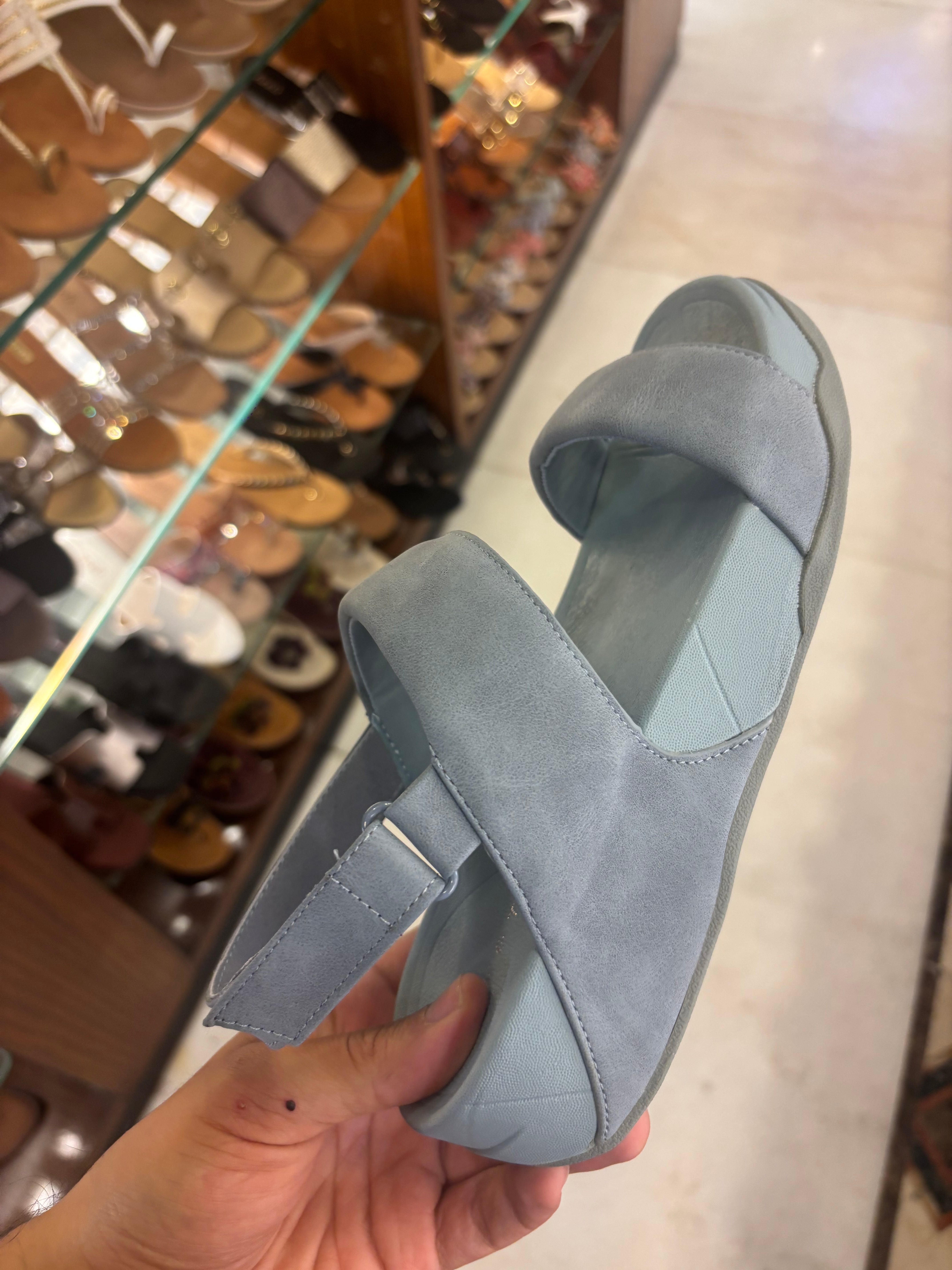 Raya Back Velcro Wedge Comfort Summer Sandals