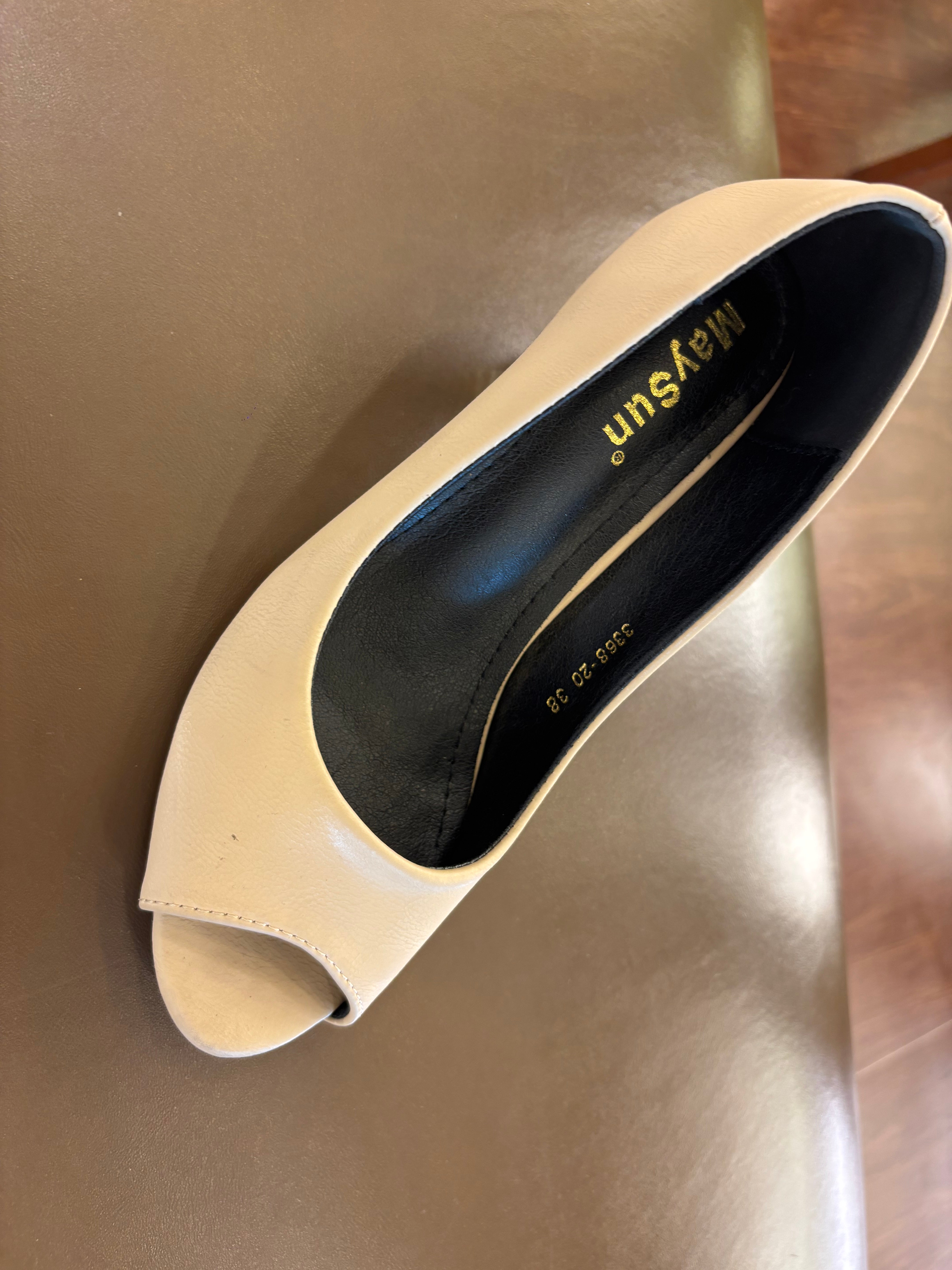Opera Peep Toe Pencil Heels