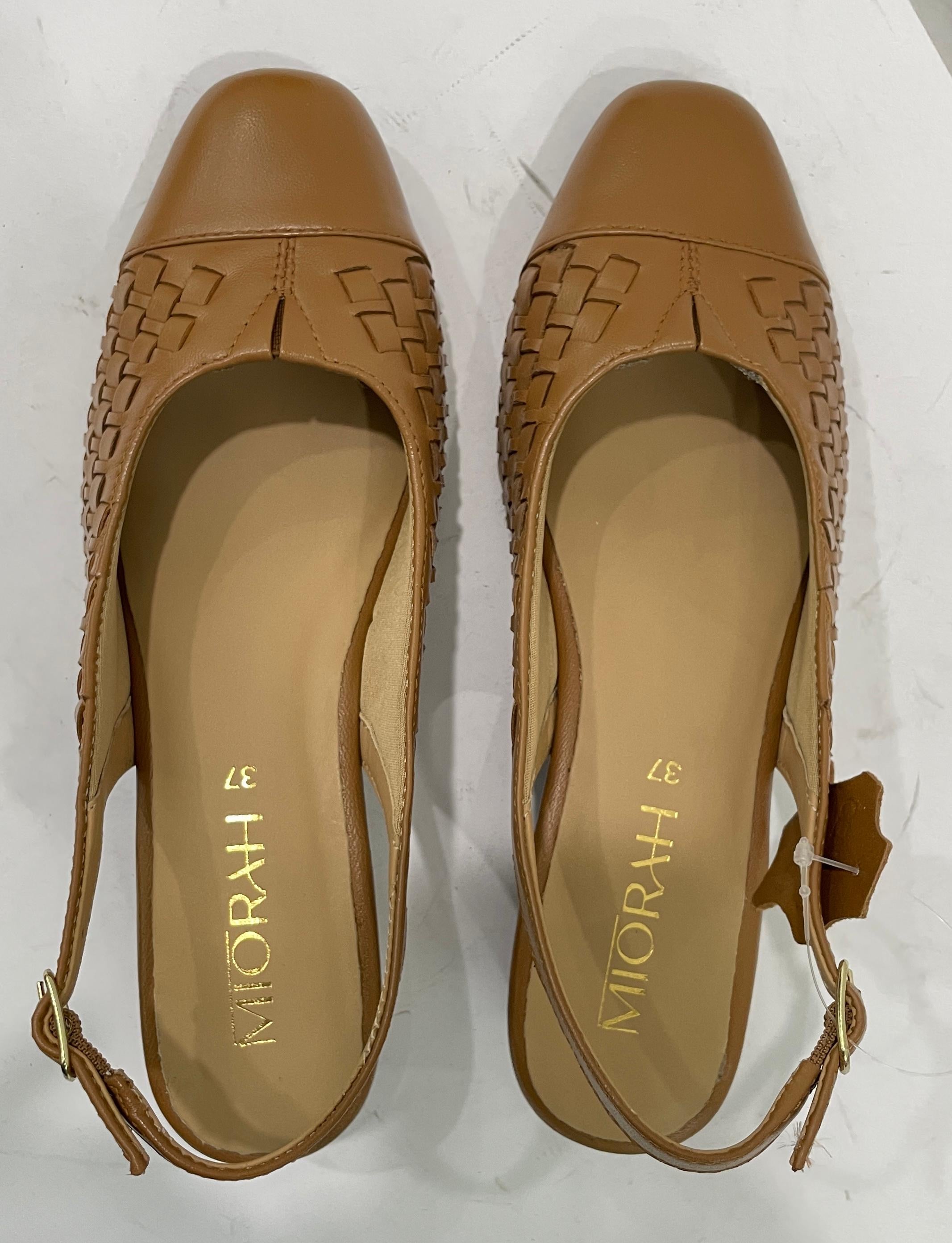 DARCY Premium Leather Sling Back Ballerinas
