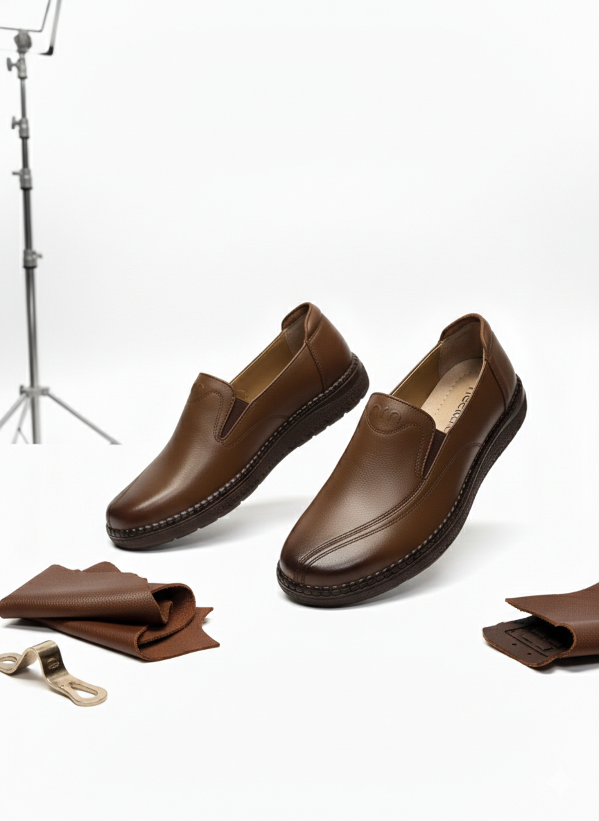 Hilary Premium Leather Cushioned Loafers - The Heels India