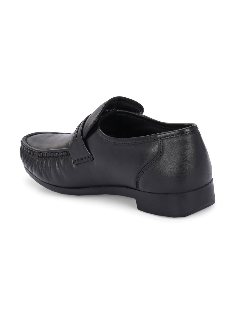 Richard Black Leather Formal Cushion Loafers