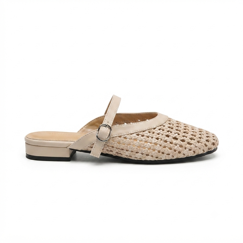 Nysa Premium Mesh Mary Jane Mules
