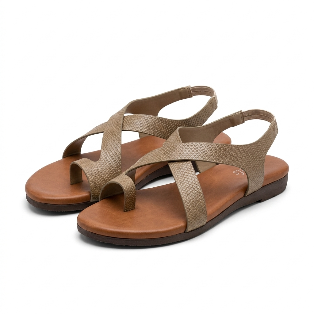 Bonita Cushioned Comfort Back Elastic Thumb Sandals - The Heels India