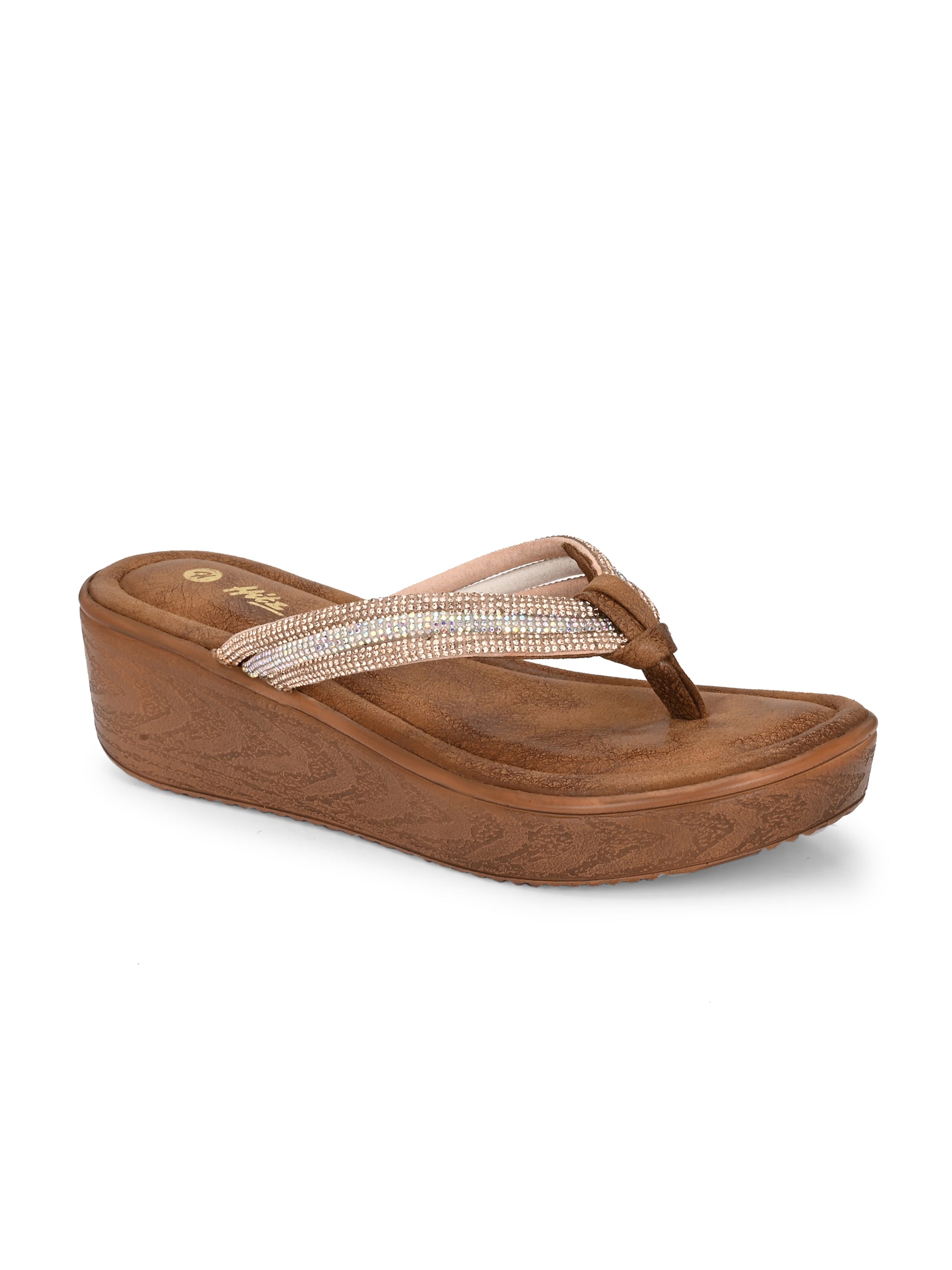 Creselle Bling Wedge Slippers