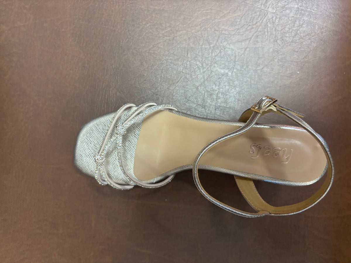 Zara 2.0 Bling Strappy Kitten Heels