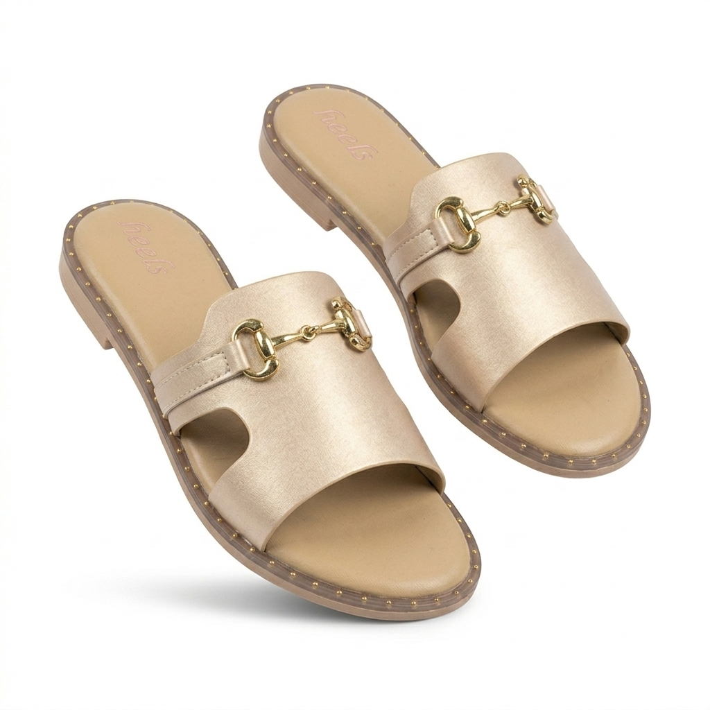 Fenny Cushioned Buckled Summer Sliders