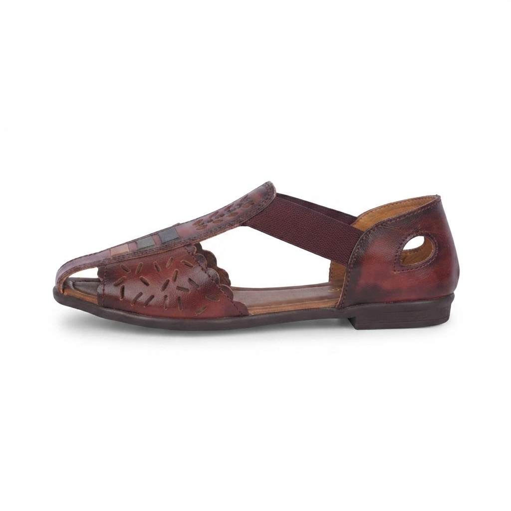 Fida Ethnic Leather Roman Sandals