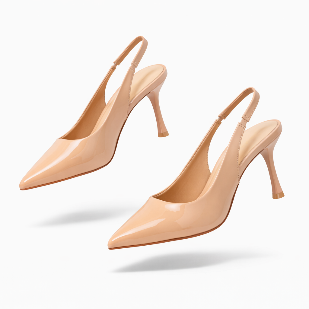 Mia Premium Patent Slingback Pencil Heels
