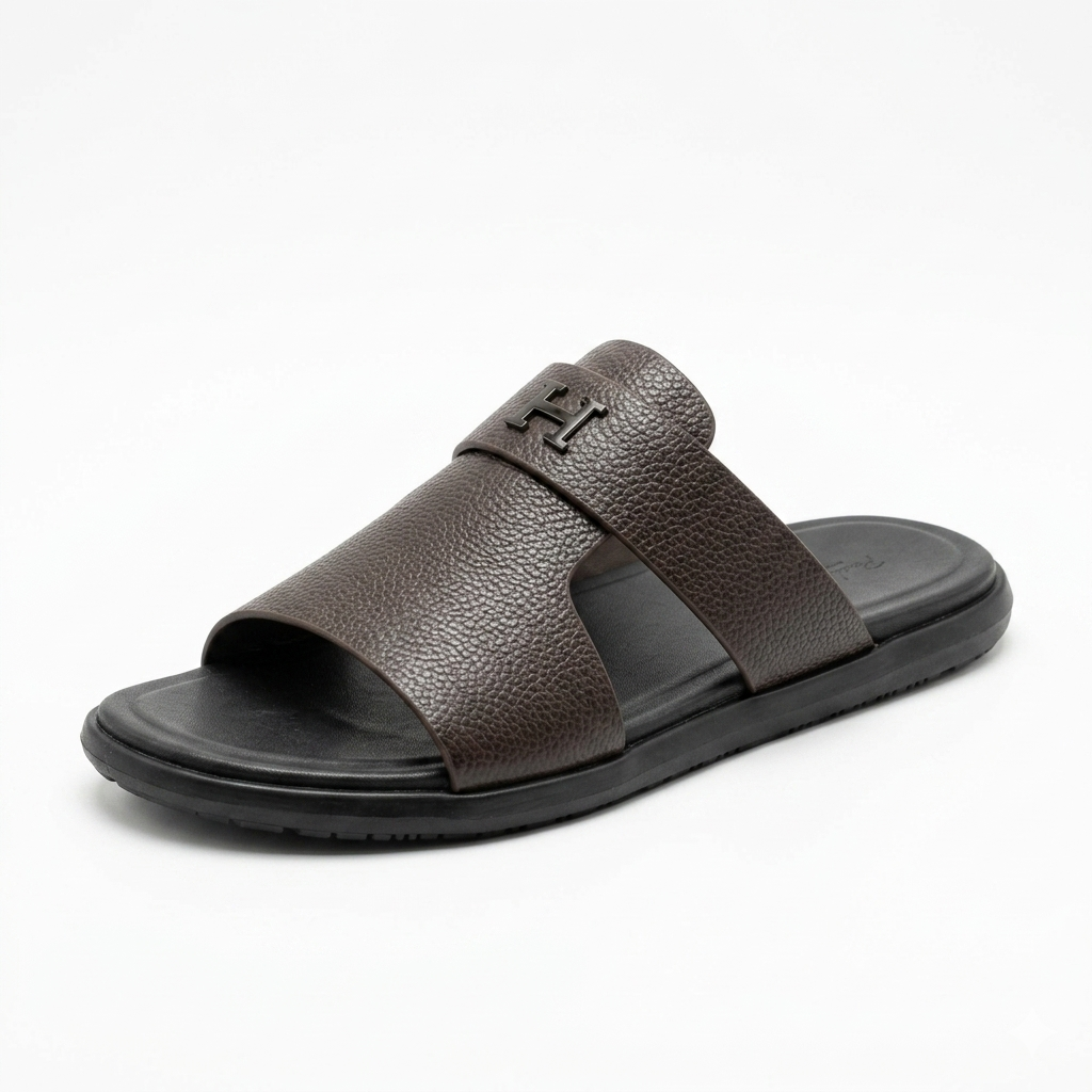 Edward Premium Leather Sliders