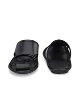 Bravur Black Leather Sliders HT