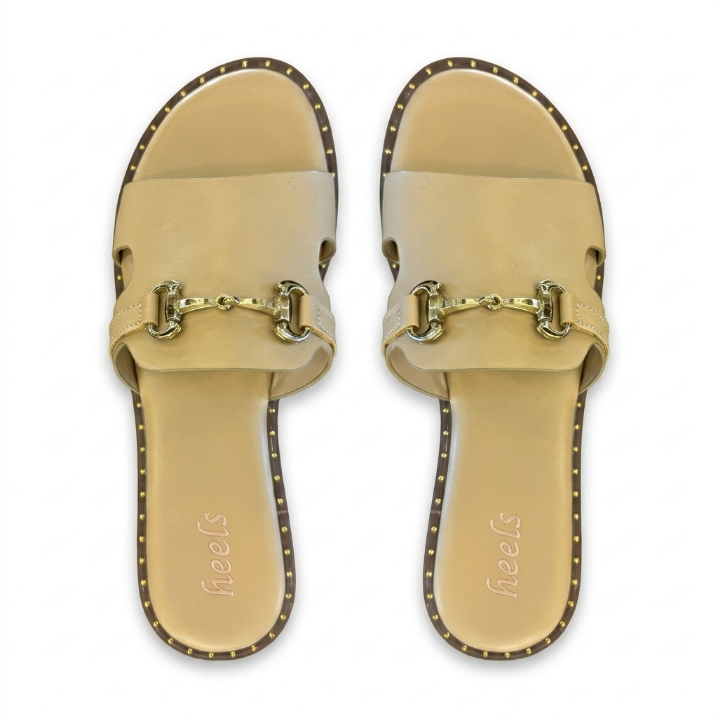 Fenny Cushioned Buckled Summer Sliders