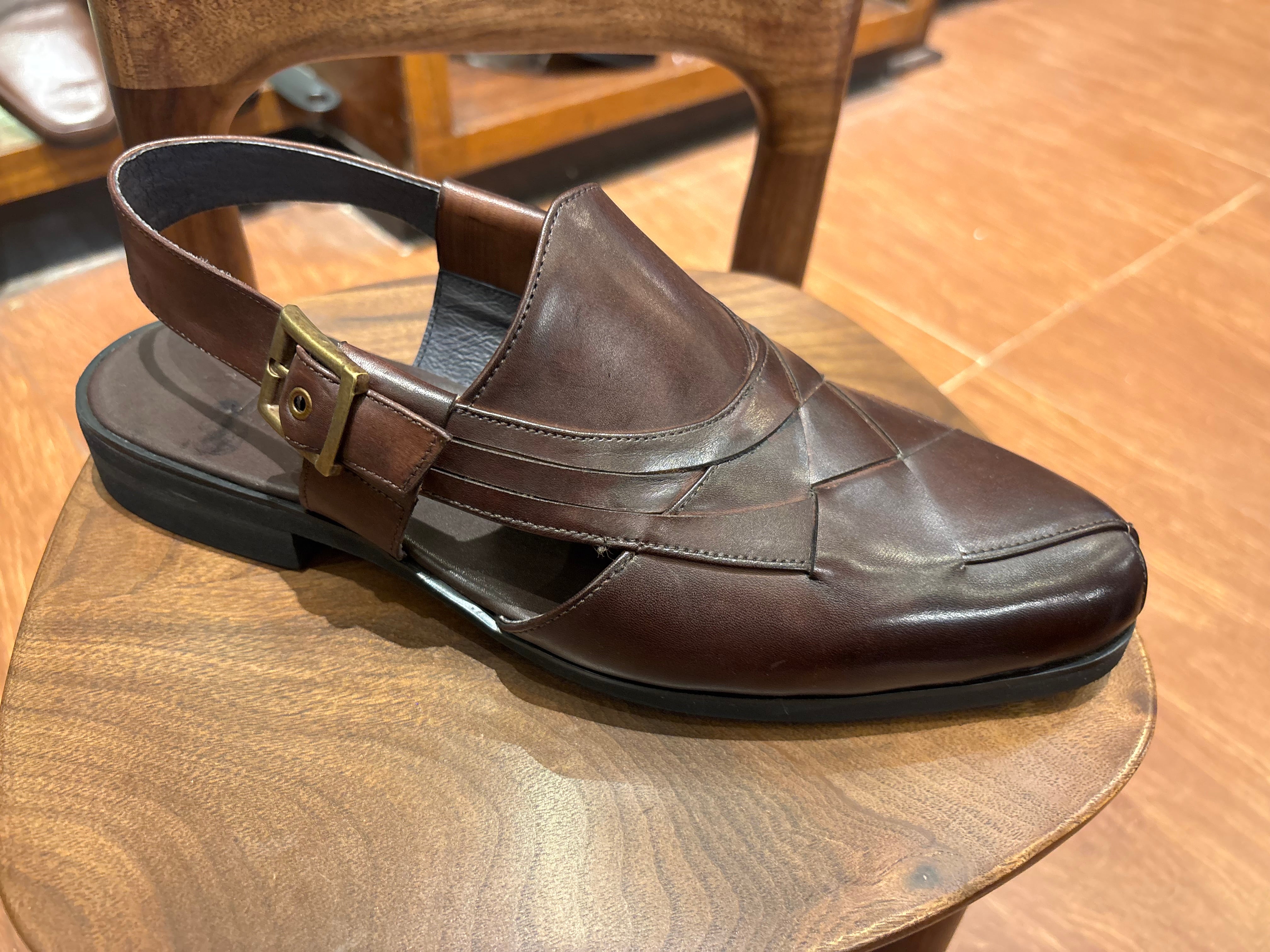 Declan Leather Ethnic Peshawari Sandals