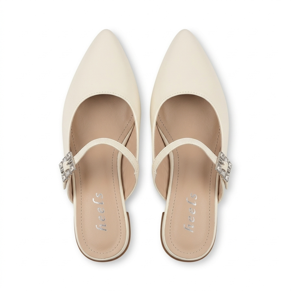 Julia Back Open Mid Heel Mary Janes