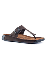 Birk Leather Slippers Coffee - The Heels India