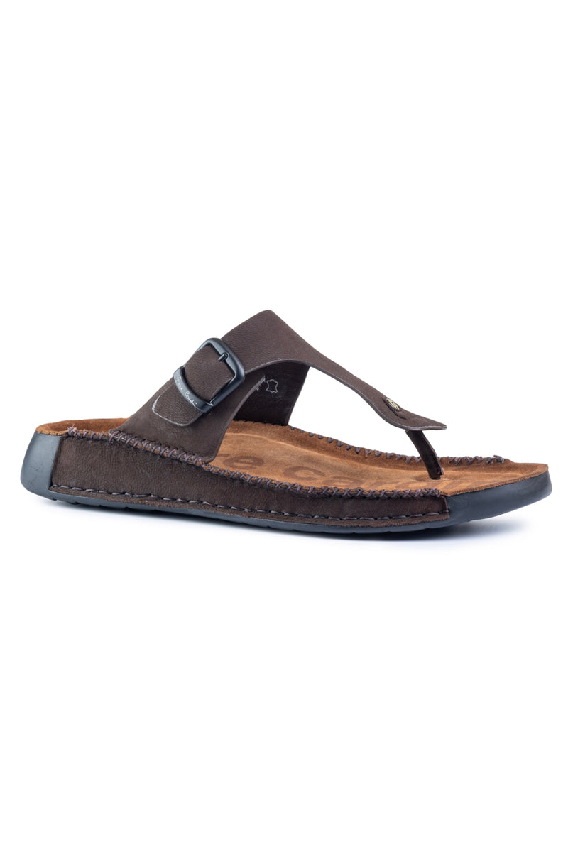 Birk Leather Slippers Coffee - The Heels India