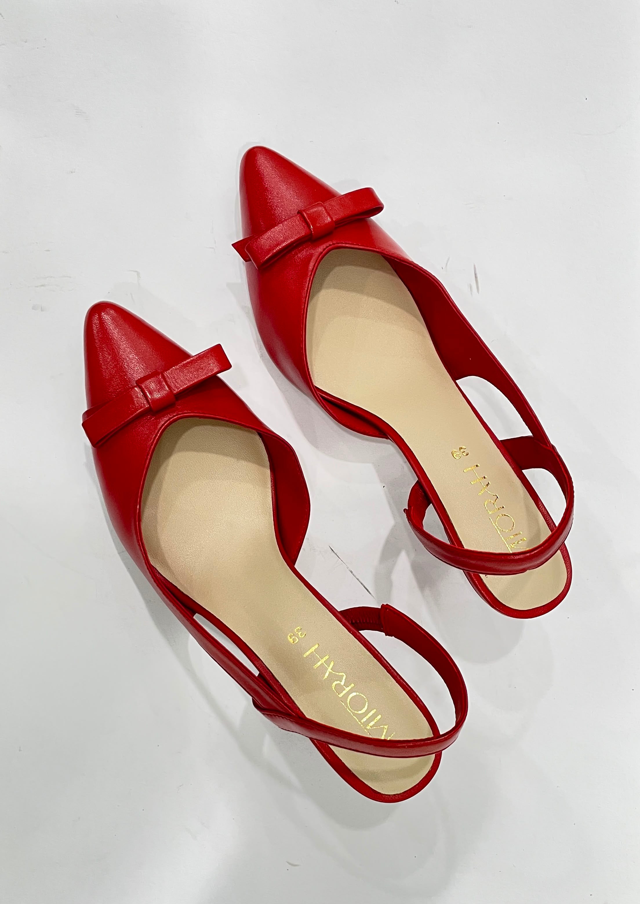 GRACE Premium Leather Slingback Kitten Heels - The Heels India