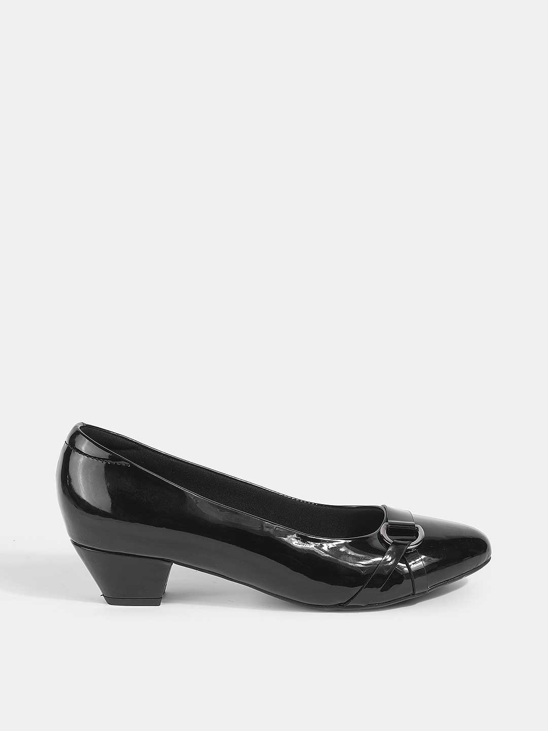 Dorema Patent Block Ballerinas