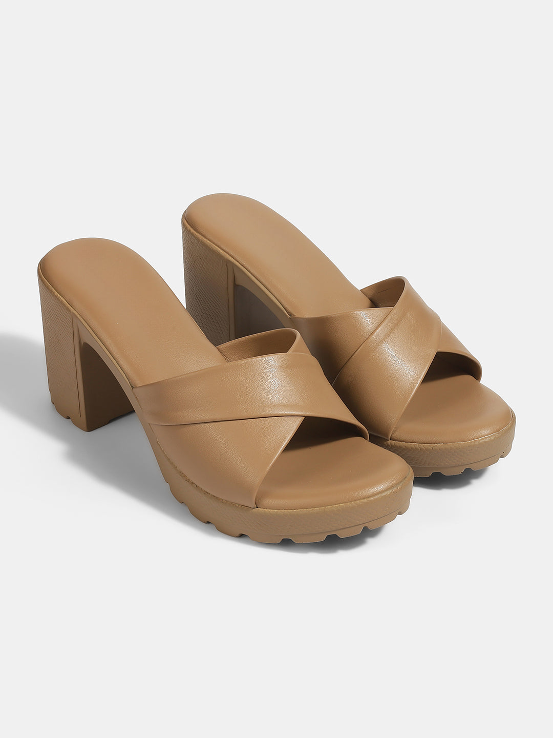 Belinda Casual Chunky Block Heel Peep Toes - The Heels India