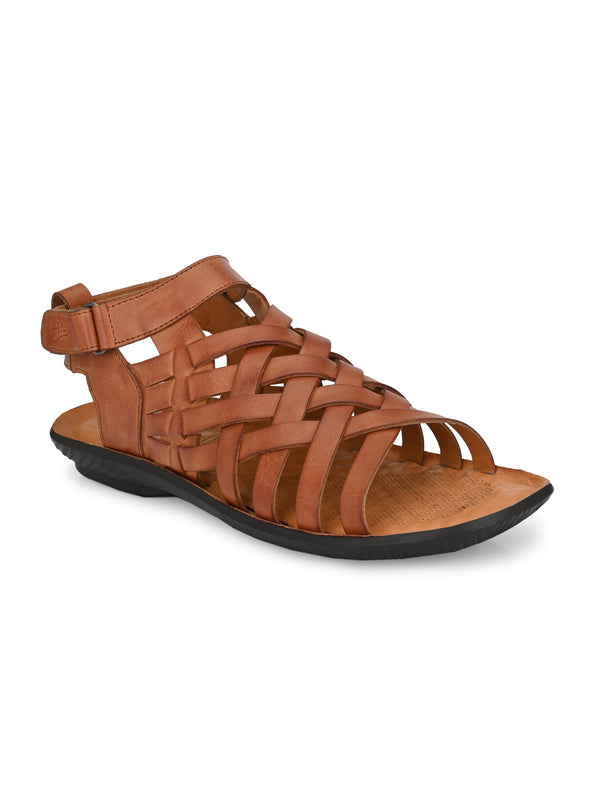 Sirocco Tan Leather Strappy Sandals