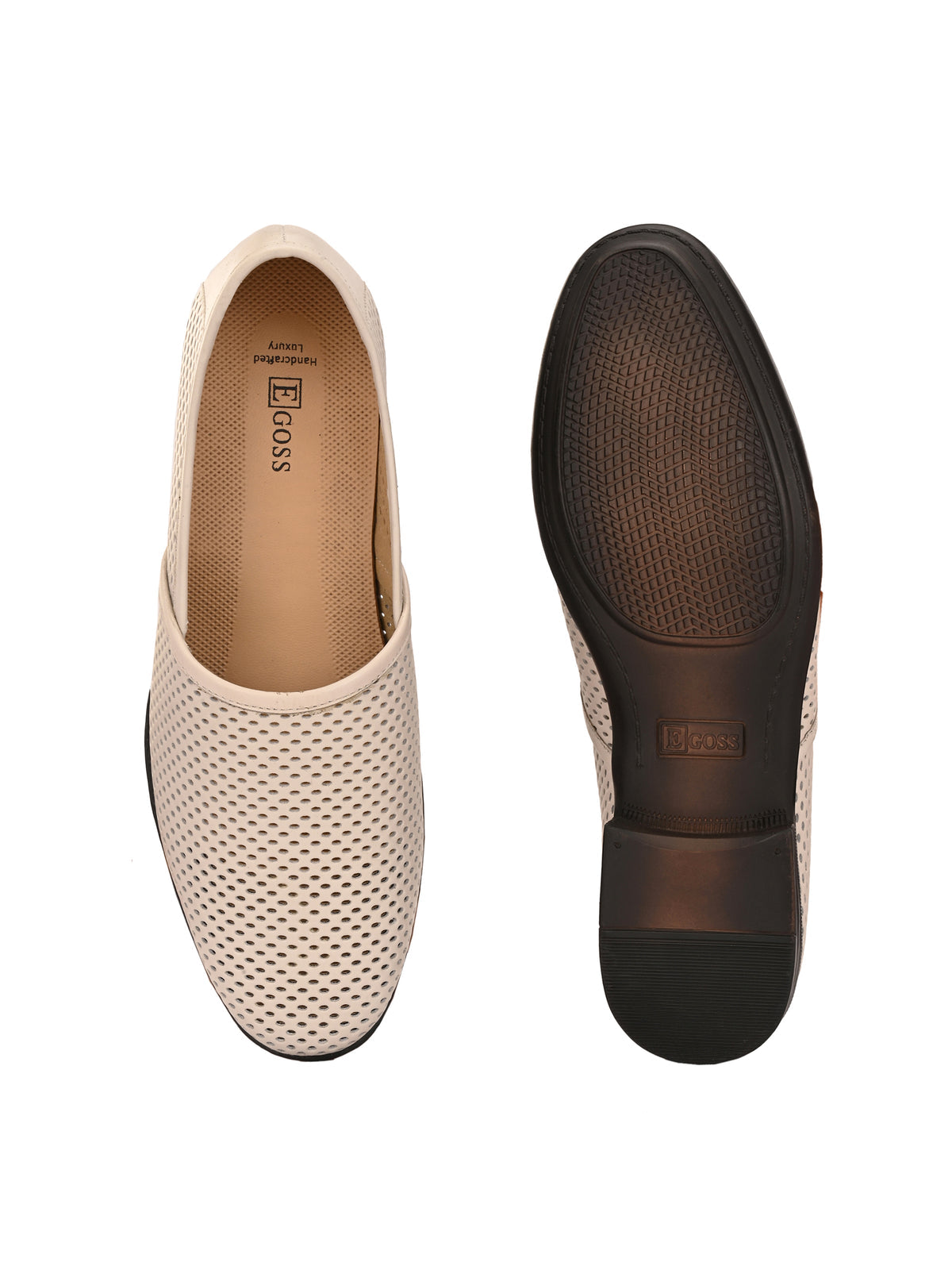 Danza Perforated Leather Slip ons